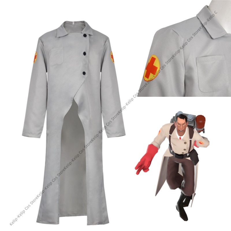 Medical Lab Games - Costumi Cosplay TF2 Medic, Camice da