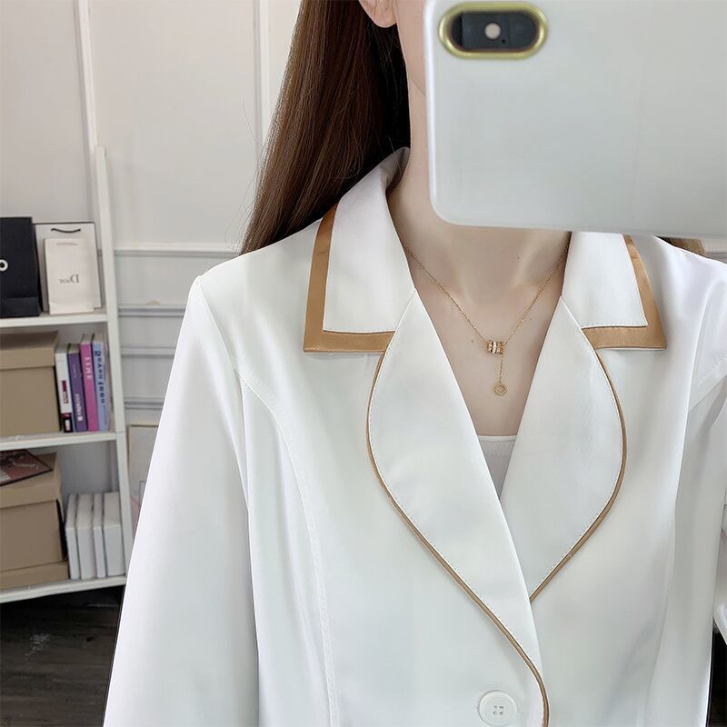Medical Lab Coats - abito corto bianco uniforme di bellezza