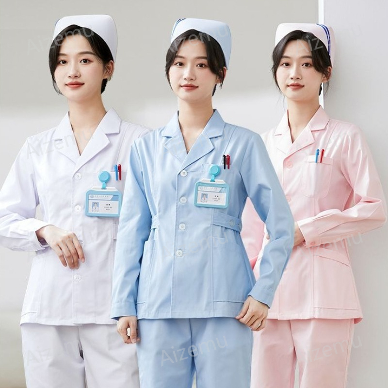Medical Lab Coats - Nuova Camice Bianca a Maniche Lunghe