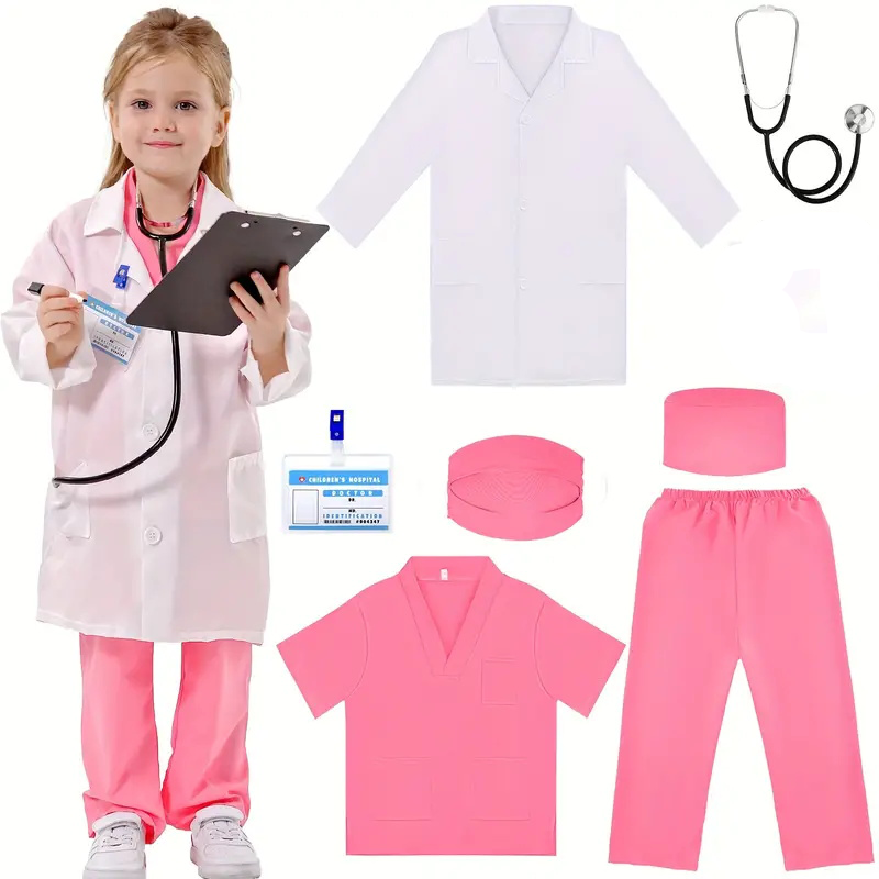 Medical Lab Coats - 7PCS Bambini Dottore Infermiera Vestito Cosplay
