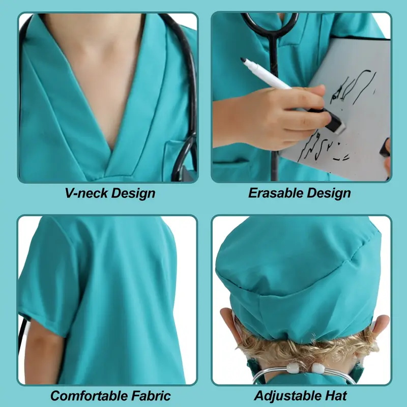 7PCS Bambini Dottore Infermier - Medical Lab Coats recensione e prezzo