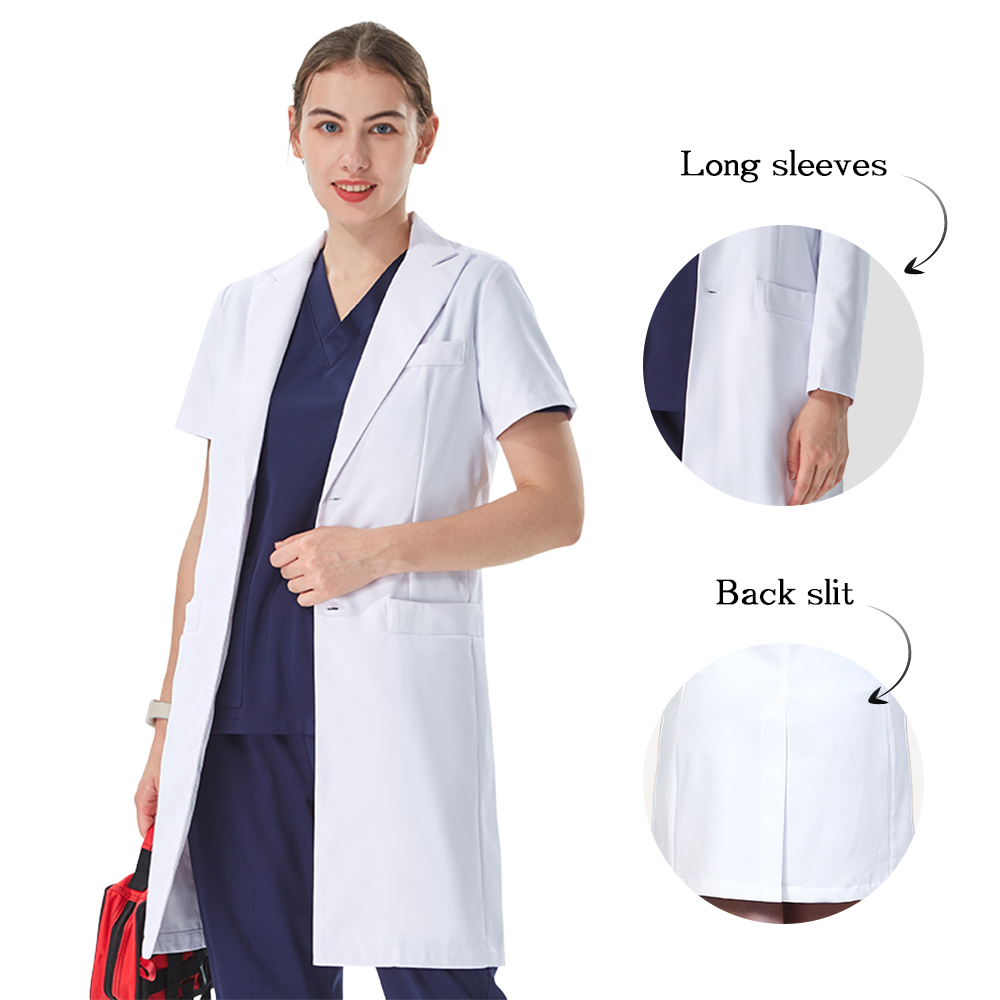 Camice da Medico Bianco con Co - Medical Lab Coats recensione e prezzo